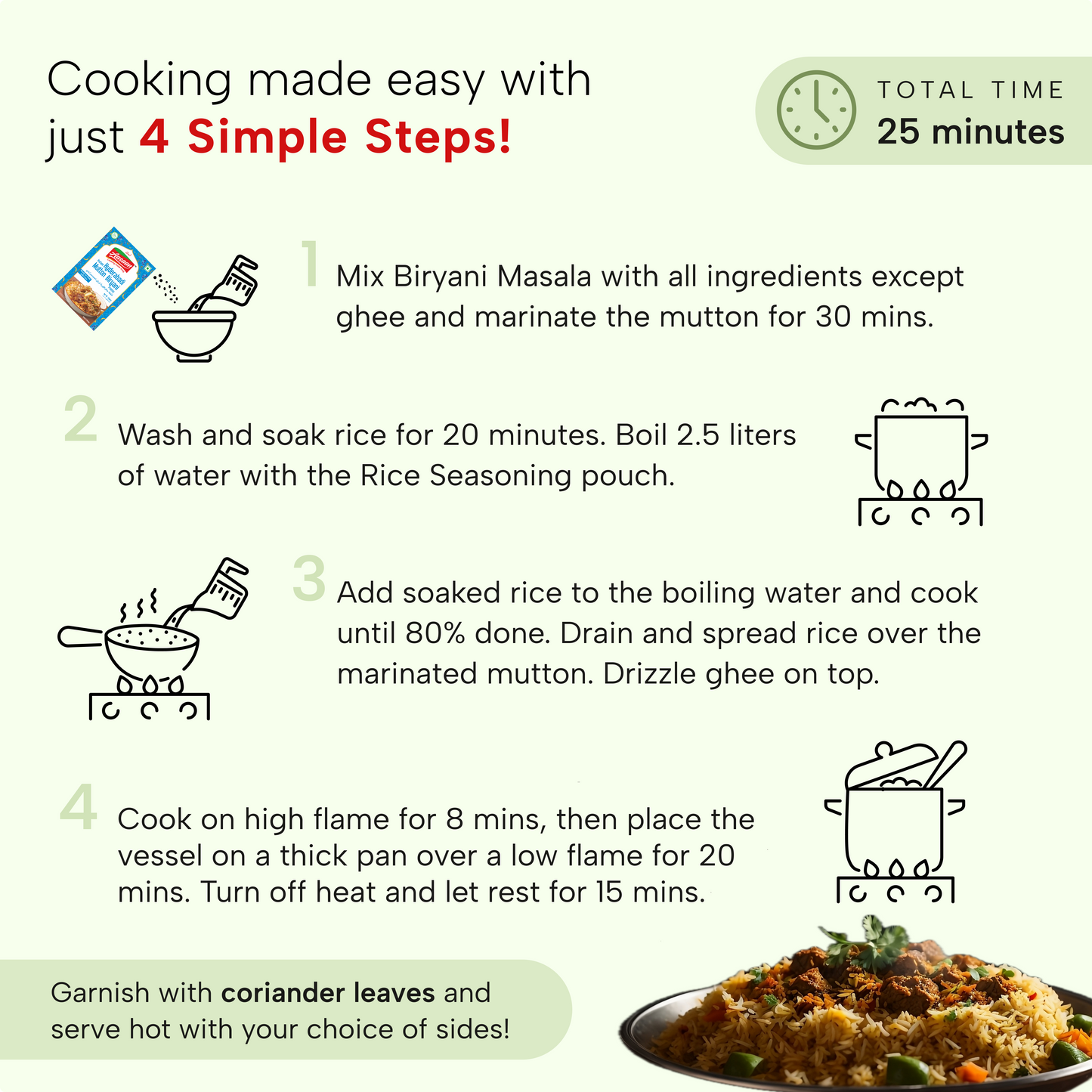 Instant Hyderabadi Mutton Biryani Premix