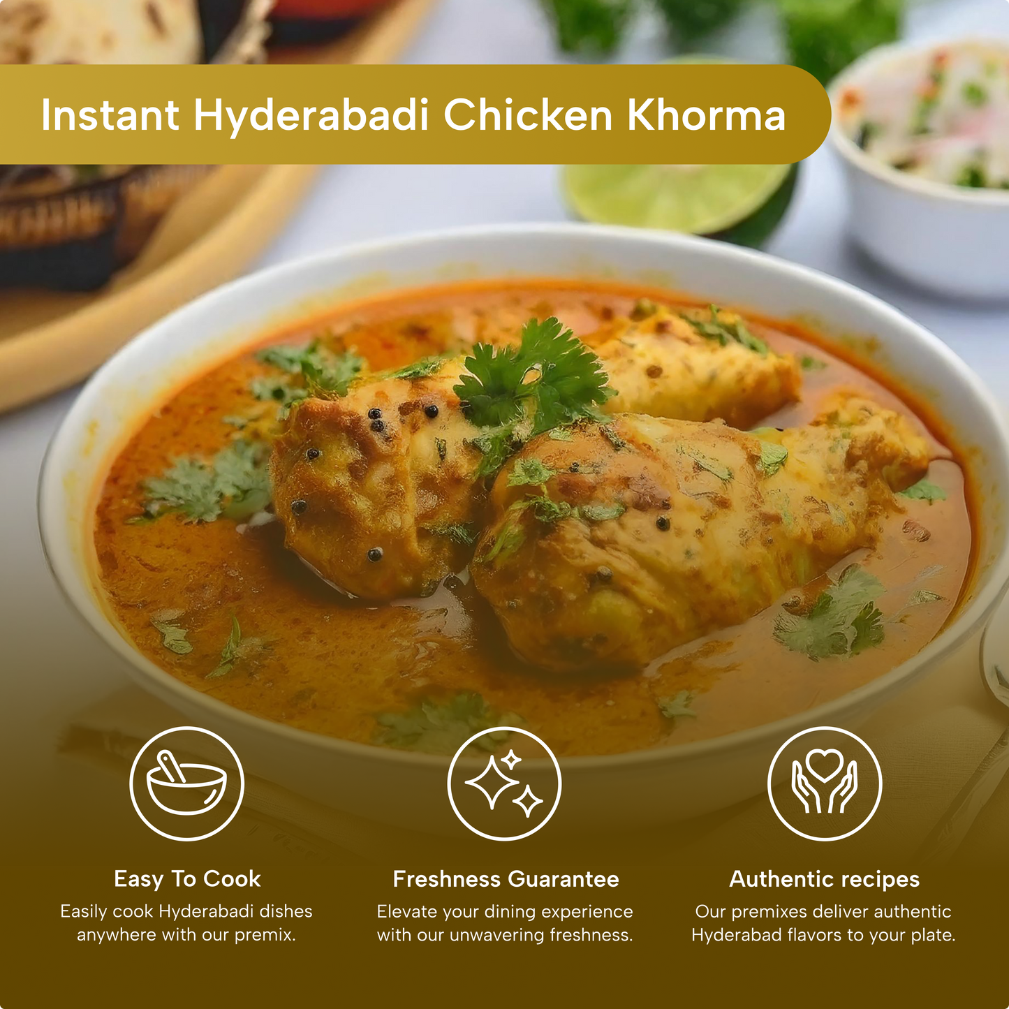 Instant Hyderabadi Chicken Khorma Premix