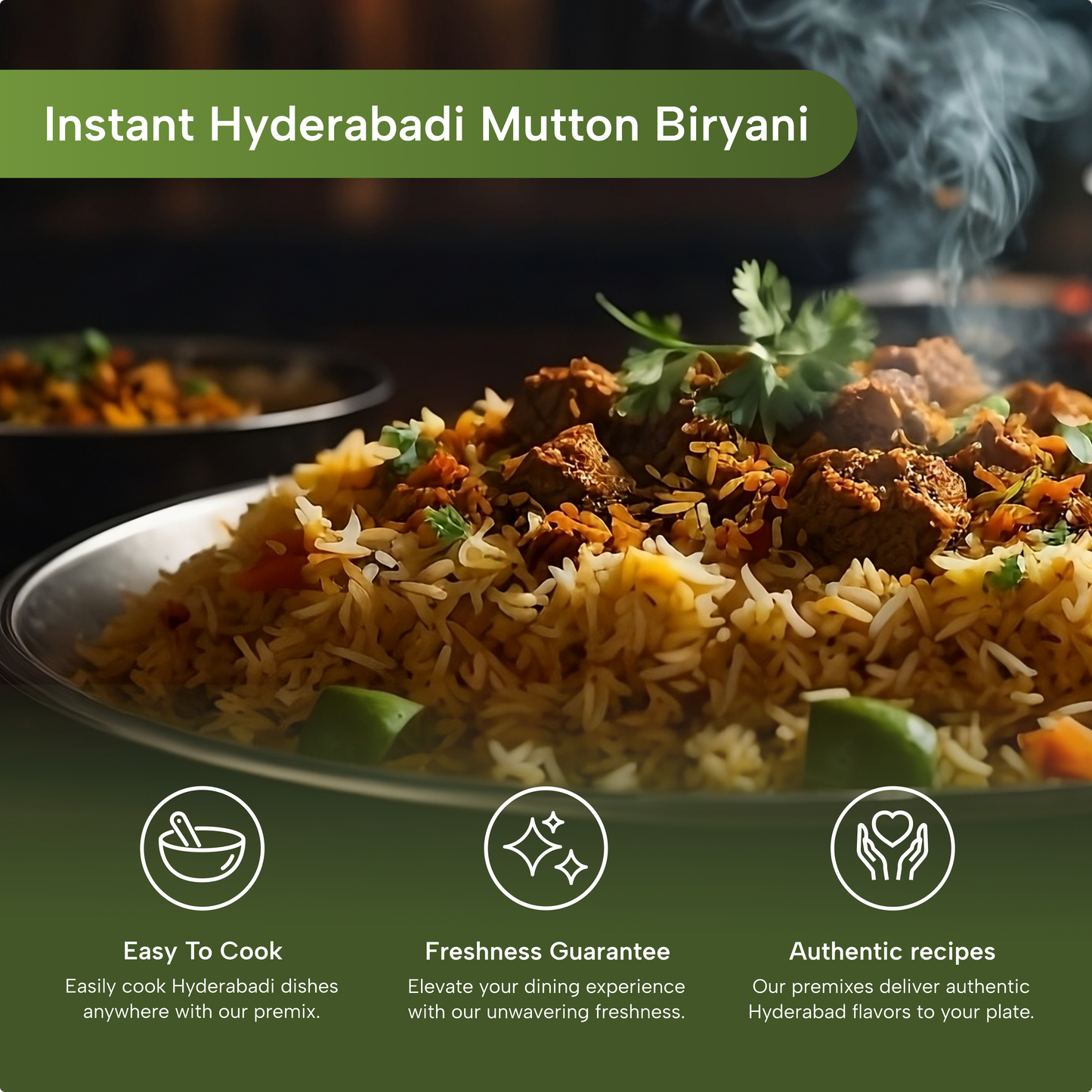 Instant Hyderabadi Mutton Biryani Premix